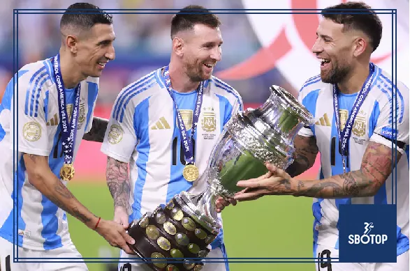 SBOTOP Argentina Clinch Copa America Title: Lautaro Martinez Scores Extra-Time Winner After Messi Injury