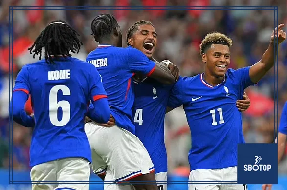 SBOTOP: Loïc Badé Scores France’s Third Goal Against USA in Olympic Opener at Paris 2024