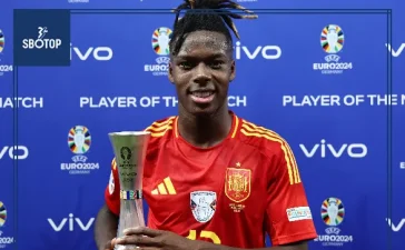 SBOTOP: Nico Williams Shines as Vivo Player of the Match in UEFA EURO 2024 Final