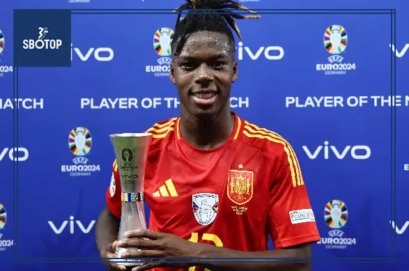 SBOTOP: Nico Williams Shines as Vivo Player of the Match in UEFA EURO 2024 Final