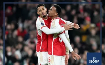 SBOTOP: Arsenal’s Defensive Duo Shines as Saliba and Gabriel Head Gunners to Emirates Cup Victory