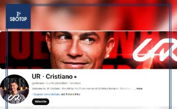 SBOTOP: Cristiano Ronaldo's YouTube Channel Hits Over a Million Subscribers Within Hours of Launch