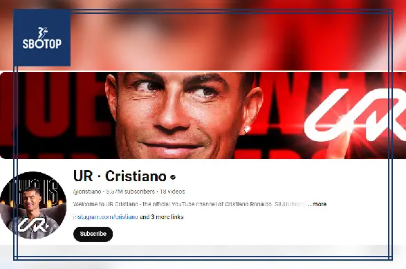 SBOTOP: Cristiano Ronaldo's YouTube Channel Hits Over a Million Subscribers Within Hours of Launch