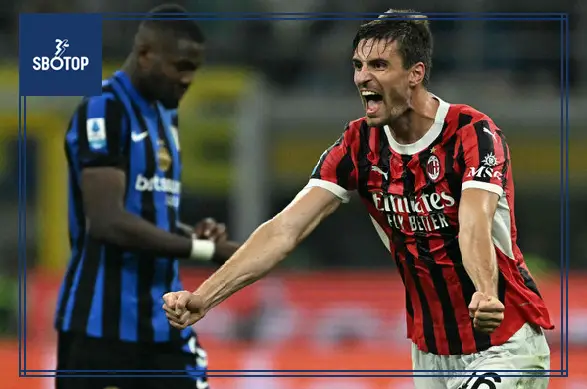 SBOTOP: Gabbia’s Last-Minute Heroics Lift AC Milan to Derby Victory Against Inter