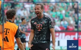 SBOTOP: Harry Kane Breaks English Scoring Record in Bundesliga as Bayern Crush Werder Bremen 5-0