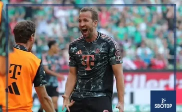 SBOTOP: Harry Kane Breaks English Scoring Record in Bundesliga as Bayern Crush Werder Bremen 5-0