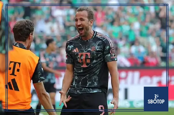 SBOTOP: Harry Kane Breaks English Scoring Record in Bundesliga as Bayern Crush Werder Bremen 5-0