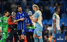 SBOTOP: Inter’s Acerbi Jokes with Haaland, Asking for Two Shirts After Champions League Clash