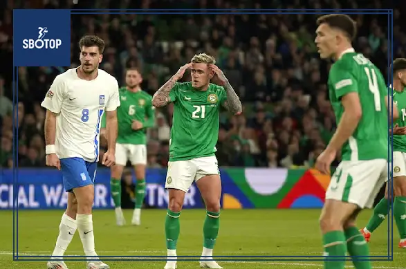 SBOTOP: Ireland Suffer Second Consecutive Loss with 2-0 Defeat to Greece