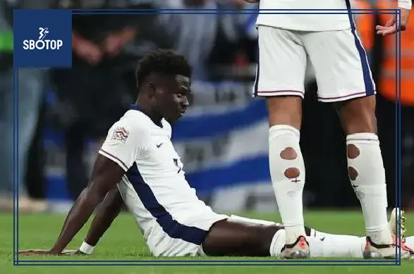 SBOTOP: Concern for Bukayo Saka as England’s Loss to Greece Highlights Injury Issues