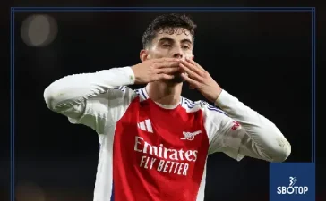 SBOTOP: Kai Havertz Shines as Arsenal’s New Striker in 2-0 Champions League Win Over PSG