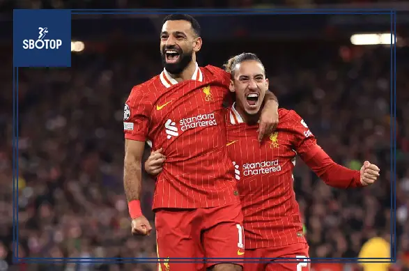 SBOTOP: Mac Allister and Salah Shine as Arne Slot Secures First Home Champions League Win with Liverpool