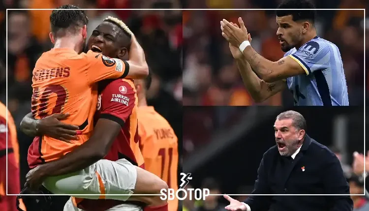 SBOTOP: Tottenham's Late Fight Falls Short as Victor Osimhen Scores Twice to Seal Galatasaray's Victory After Lankshear's Red Card