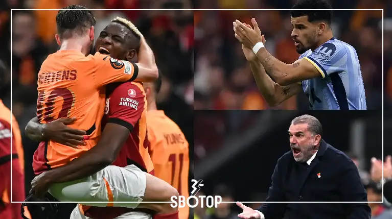 SBOTOP: Tottenham's Late Fight Falls Short as Victor Osimhen Scores Twice to Seal Galatasaray's Victory After Lankshear's Red Card