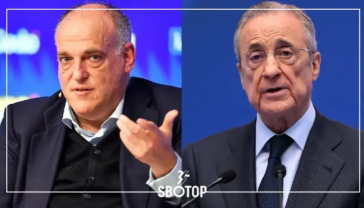 SBOTOP Javier Tebas Slams Florentino Perez: Accuses Real Madrid Boss of Political Influence and 'Distorting Reality