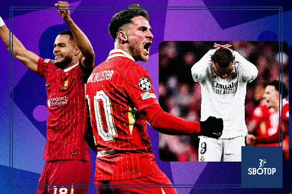 SBOTOP Liverpool Player Ratings vs Real Madrid: Mac Allister and Bradley Shine as Klopp's Reds Dominate Mbappé & Co.