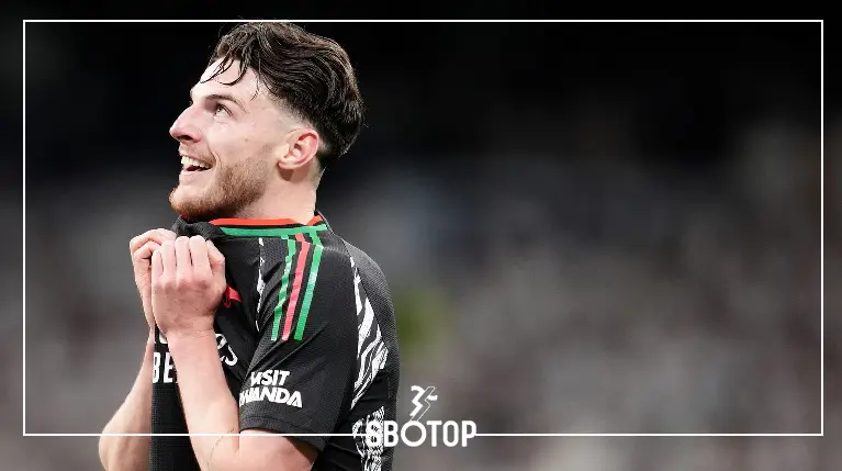 SBOTOP: Declan Rice Joins Elite with Masterclass Performance Against Real Madrid in Champions League for Arsenal