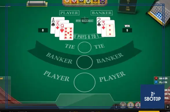 SBOTOP-Mini Baccarat With The Small Table Game And Big-Time Excitement