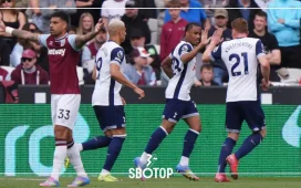 SBOTOP: West Ham Held to 1-1 Draw by Spurs Extending Winless Streak to Eight Matches