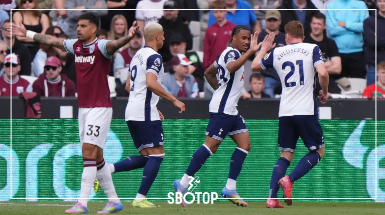 SBOTOP: West Ham Held to 1-1 Draw by Spurs Extending Winless Streak to Eight Matches