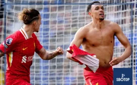 SBOTOP Trent’s Late Strike Sinks Foxes: Liverpool Edge Leicester as Relegation Confirmed at King Power