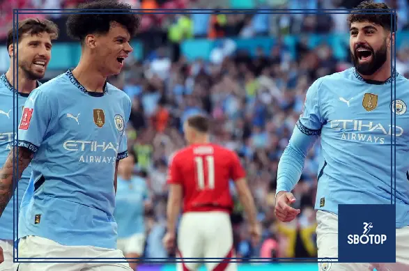 SBOTOP: Man City Secure FA Cup Final Spot with Goals from Rico Lewis and Josko Gvardiol