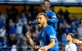 SBOTOP: Cyriel Dessers Shines with Brace as Rangers Defeat Dundee Utd 3-1 at Ibrox