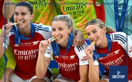 SBOTOP Arsenal Women Triumph in Champions League: Slegers Little and Smith Celebrate Victory Over Barcelona