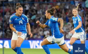 SBOTOP: Italy Squeeze into Women’s Euro 2025 Quarter-Finals as Portugal Bow Out After Belgium Blow