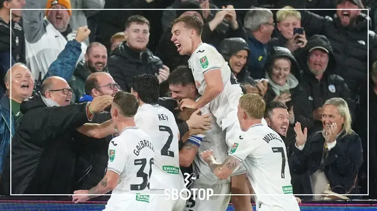 SBOTOP: Cameron Burgess Brace Stuns Postecoglou’s Nottingham Forest as Swansea Triumph 3-2 in Carabao Cup Thriller