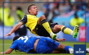 SBOTOP: Ricardo Pereira Rescues 10-Man Leicester in 2-2 Draw with Oxford United