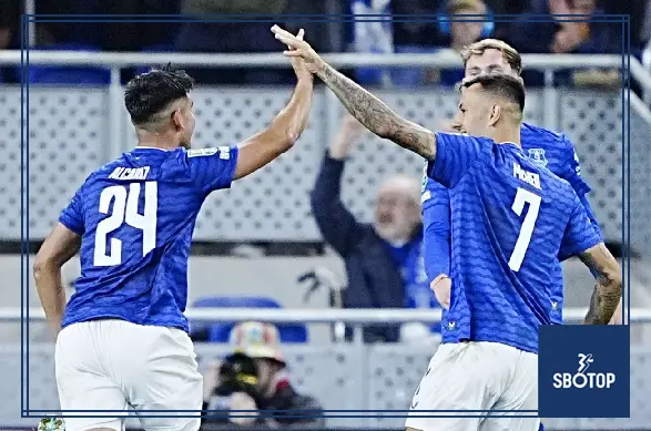 SBOTOP: Charly Alcaraz’s Brilliant Strike Lifts Everton Past Mansfield 2-0 as Moyes’ Men Advance in Carabao Cup
