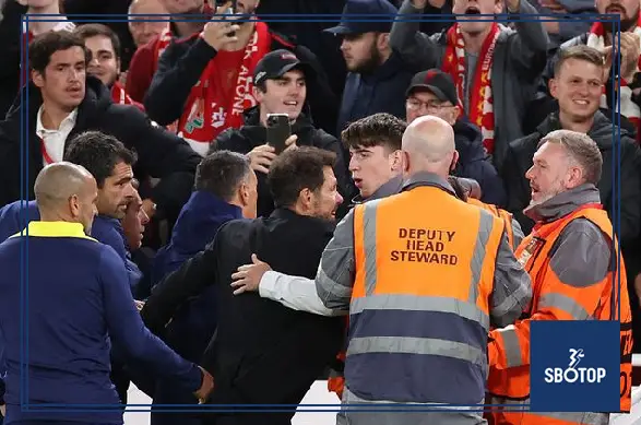 SBOTOP: Simeone Admits Regret After Heated Exchange With Liverpool Fans at Anfield