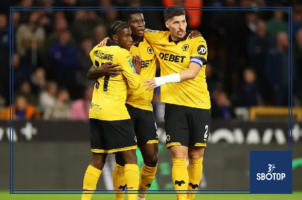 SBOTOP: Munetsi and Arokodare Fire Wolves Past Everton into Carabao Cup Next Round