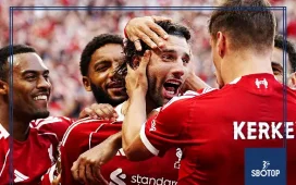 SBOTOP: Szoboszlai’s Stunning Free-Kick Downs Gunners Propels Reds to League Summit