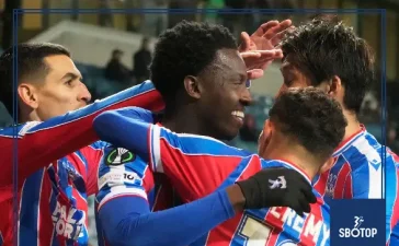 SBOTOP: Crystal Palace Cruise Past Dynamo Kyiv as Munoz and Nketiah Fire Eagles to Club-Record Unbeaten Streak