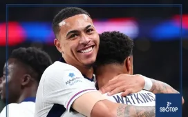 SBOTOP: England Cruise Past Wales 3-0 at Wembley as Rogers Watkins and Saka Shine in Dominant Friendly Victory