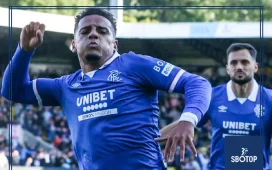 SBOTOP: Aarons’ Late Strike Hands Rangers First Premiership Win Relieves Pressure on Martin in 2-1 Triumph at Livingston