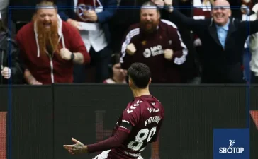 SBOTOP: McInnes’ Hearts Hit Top Gear with 3-0 Win Over Falkirk to Extend Unbeaten Premiership Run