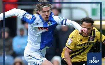 SBOTOP: Augustus Kargbo Strikes to Secure Vital Point as Blackburn Hold Stoke City to a 1-1 Draw