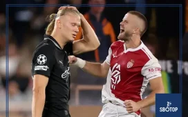 SBOTOP: Erling Haaland’s Brace Not Enough as Eric Dier Strikes Late to Earn Monaco 2–2 Draw Against Wasteful Man City in Champions League Thriller