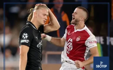 SBOTOP: Erling Haaland’s Brace Not Enough as Eric Dier Strikes Late to Earn Monaco 2–2 Draw Against Wasteful Man City in Champions League Thriller