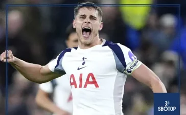 SBOTOP: Van de Ven Double Fires Spurs Past Everton 3-0 to End Toffees’ Unbeaten Run at Hill Dickinson Stadium