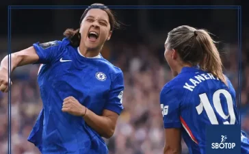 SBOTOP: Sam Kerr and Ellie Carpenter Strike as Chelsea Women Defeat London City Lionesses 2-0 in New WSL London Derby