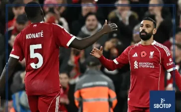 SBOTOP: Mohamed Salah Reaches 250 Goals as Liverpool Defeat Aston Villa 2-0 to End Losing Streak Under Arne Slot