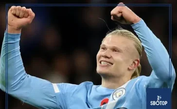 SBOTOP: Erling Haaland Double Propels Man City to 3-1 Victory Over Bournemouth Lifting Guardiola’s Side to Second in Premier League