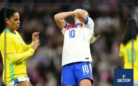 SBOTOP: Brazil Stun England 2–1 as Sarina Wiegman’s Reigning European Champions Fall Short in Manchester Friendly