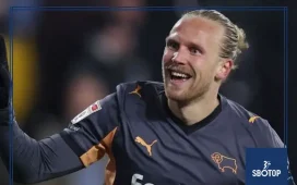 SBOTOP: Derby County Bounce Back with 2-1 Victory Over Swansea City Vitor Matos Suffers First Defeat as Swans Manager