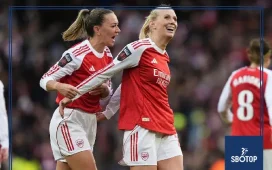 SBOTOP: Arsenal Edge Liverpool 2-1 as Smith’s Stunner and Blackstenius’ Winner Extend Visitors’ Winless Run