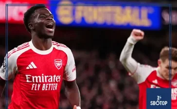 SBOTOP Arsenal 2-0 Brentford: Saka and Merino Secure Win as Gunners Extend Lead at the Top
